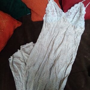 Oscar de la Renta White Lace Chemise